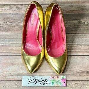 Shoe Republic LA Gold heels